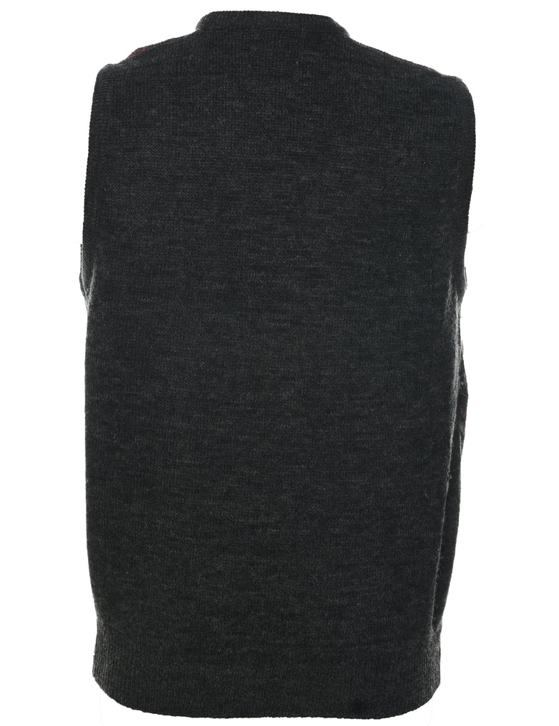 Dark Grey Sweater Vest - M