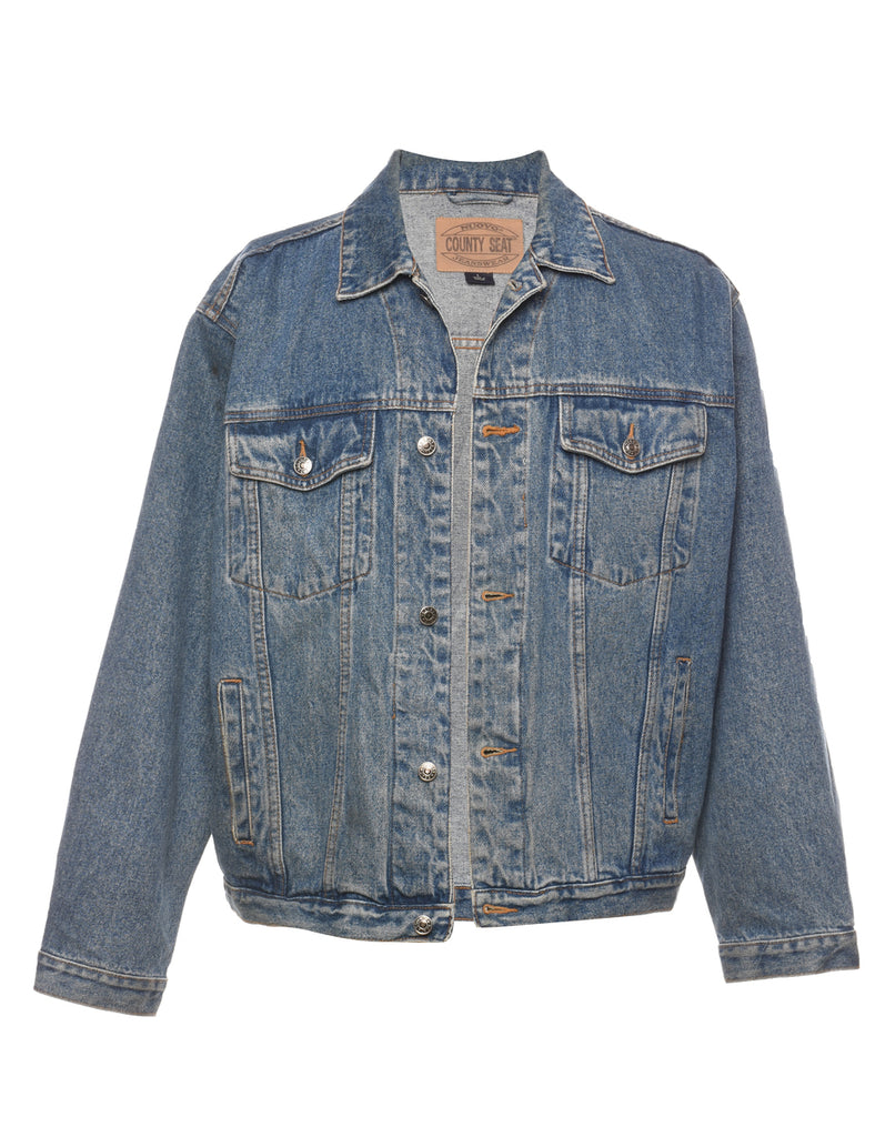 Dark Wash Denim Jacket - L