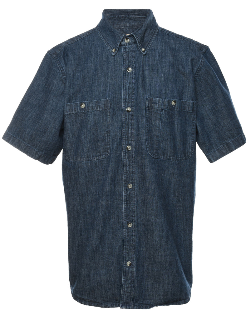 Dark Wash Denim Shirt - M