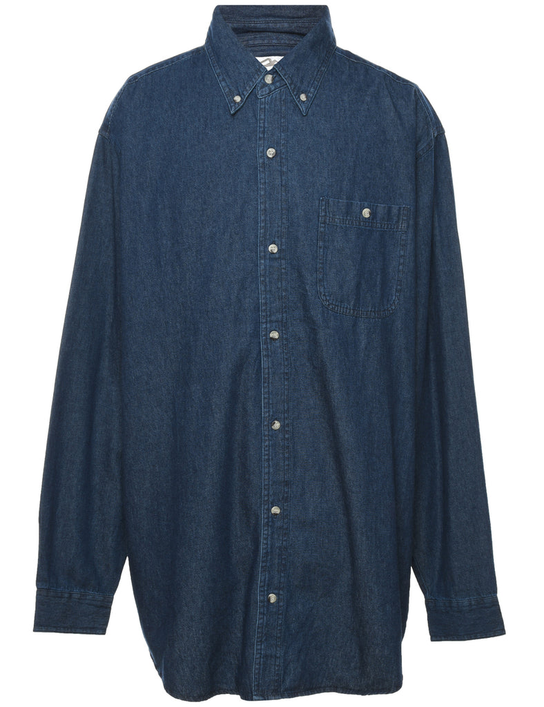 Dark Wash Denim Shirt - XL