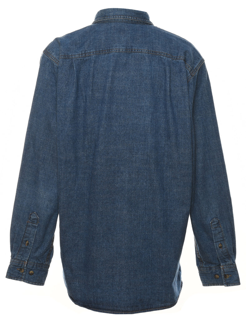 Dark Wash Denim Shirt - M