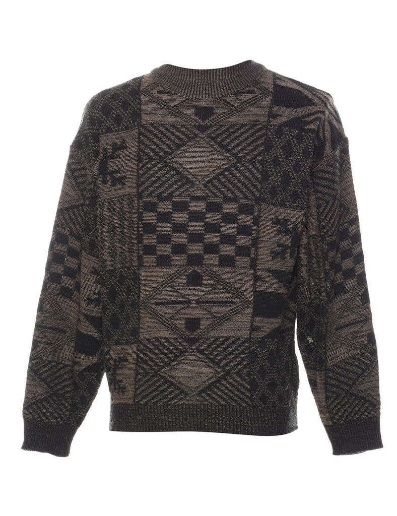 David Taylor Geometric Pattern Jumper - M