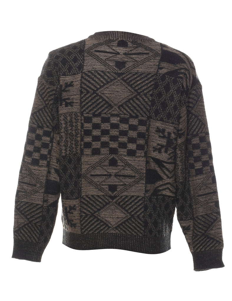 David Taylor Geometric Pattern Jumper - M