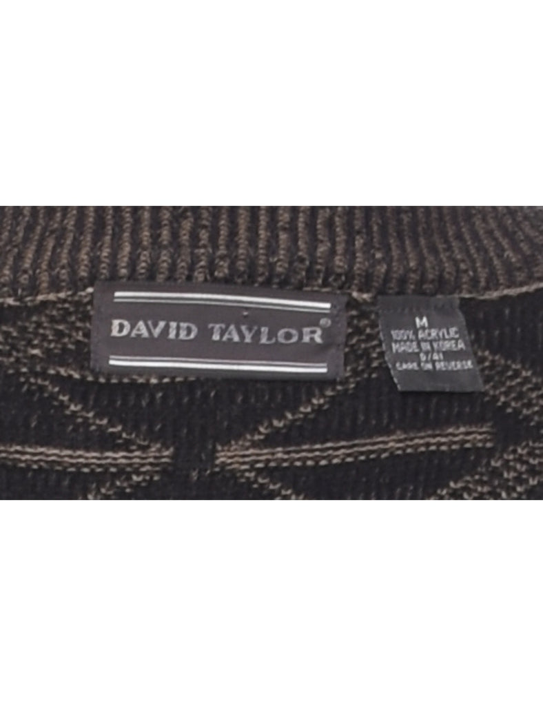 David Taylor Geometric Pattern Jumper - M