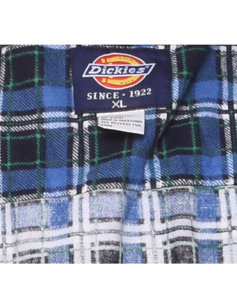 Dickies Blue & Black Flannel Shirt - XL