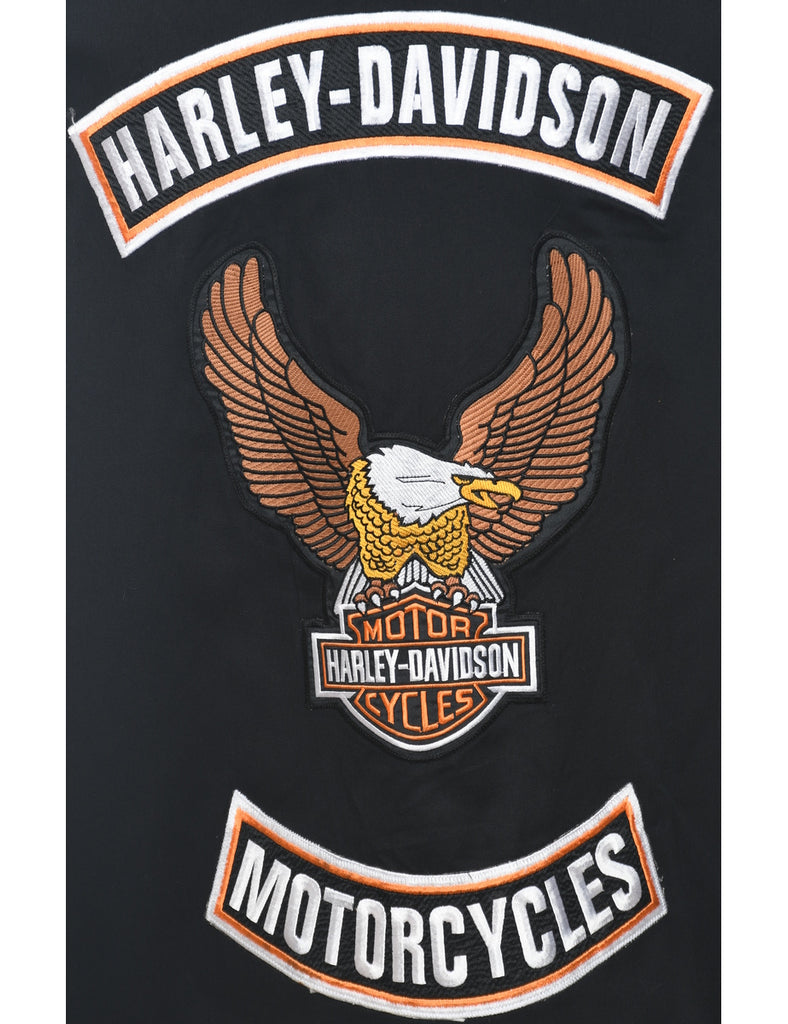 Dickies Distressed Harley Davidson Workwear Shirt - L