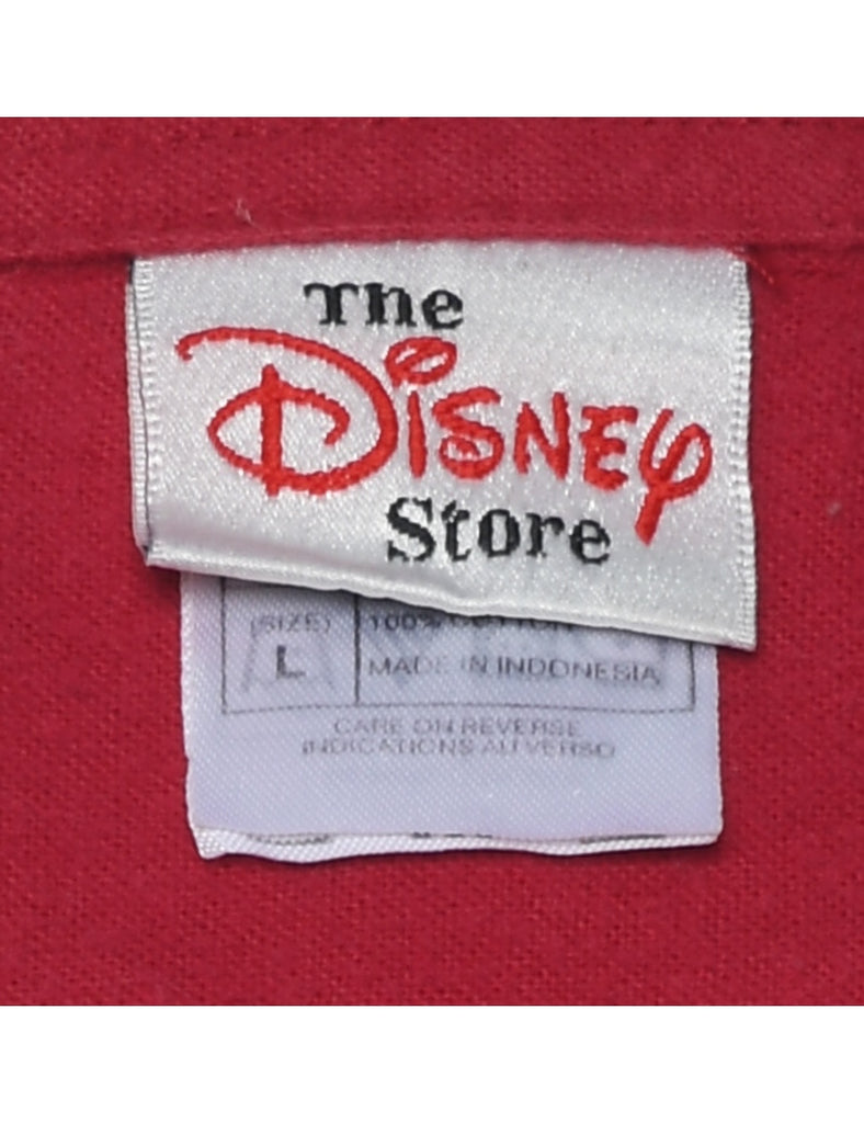 Disney Mickey Red Flannel Shirt - L