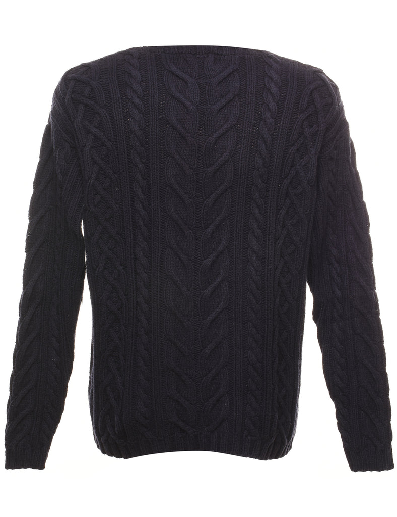 Eddie Bauer Cable Knit Jumper - M