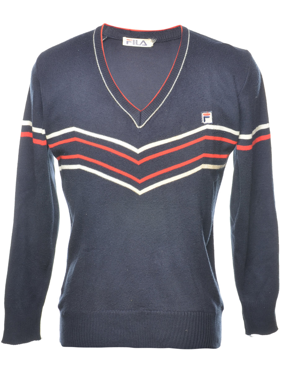 Fila navy jumper hotsell