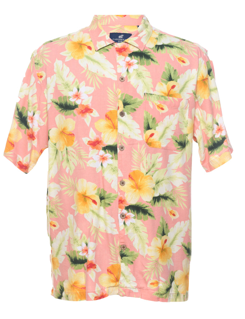 Floral Hawaiian Shirt - L