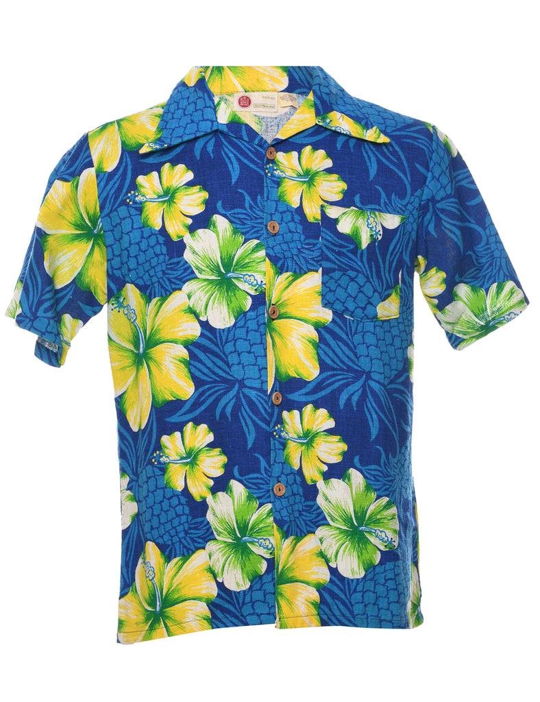 Floral Hawaiian Shirt - M