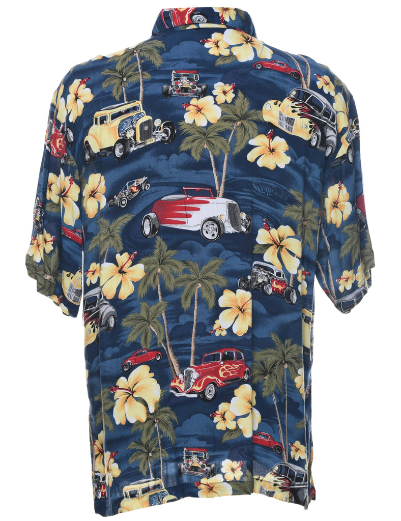 Floral Hawaiian Shirt - L