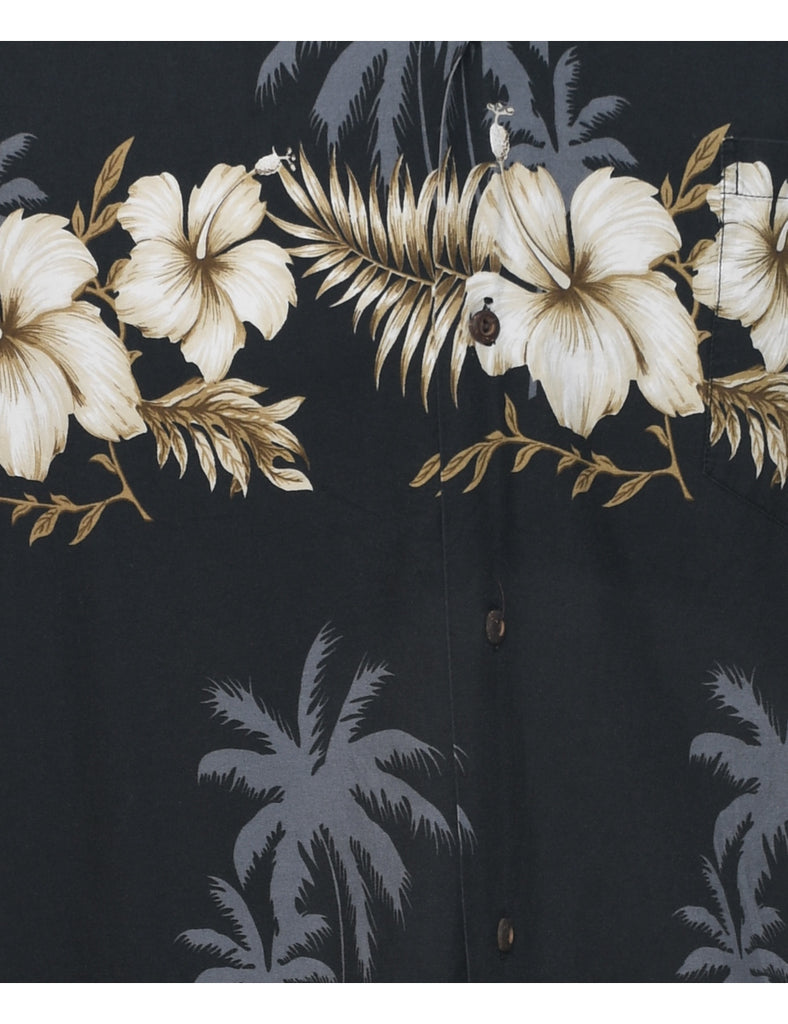 Floral Hawaiian Shirt - L