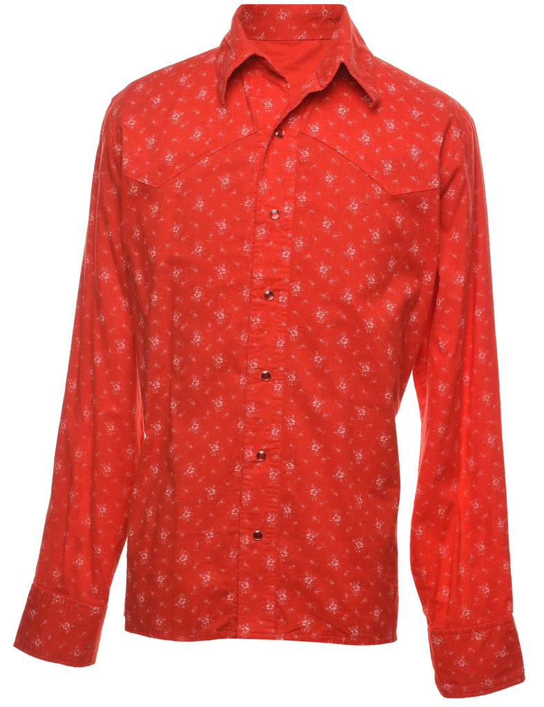 Floral Western Shirt - L