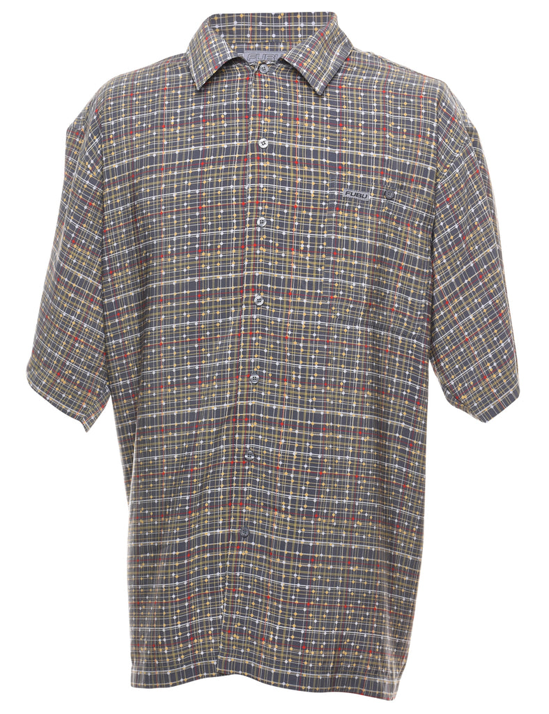 Fubu Short Sleeve Checked Shirt - XL