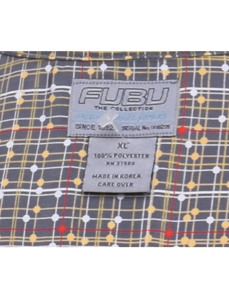 Fubu Short Sleeve Checked Shirt - XL