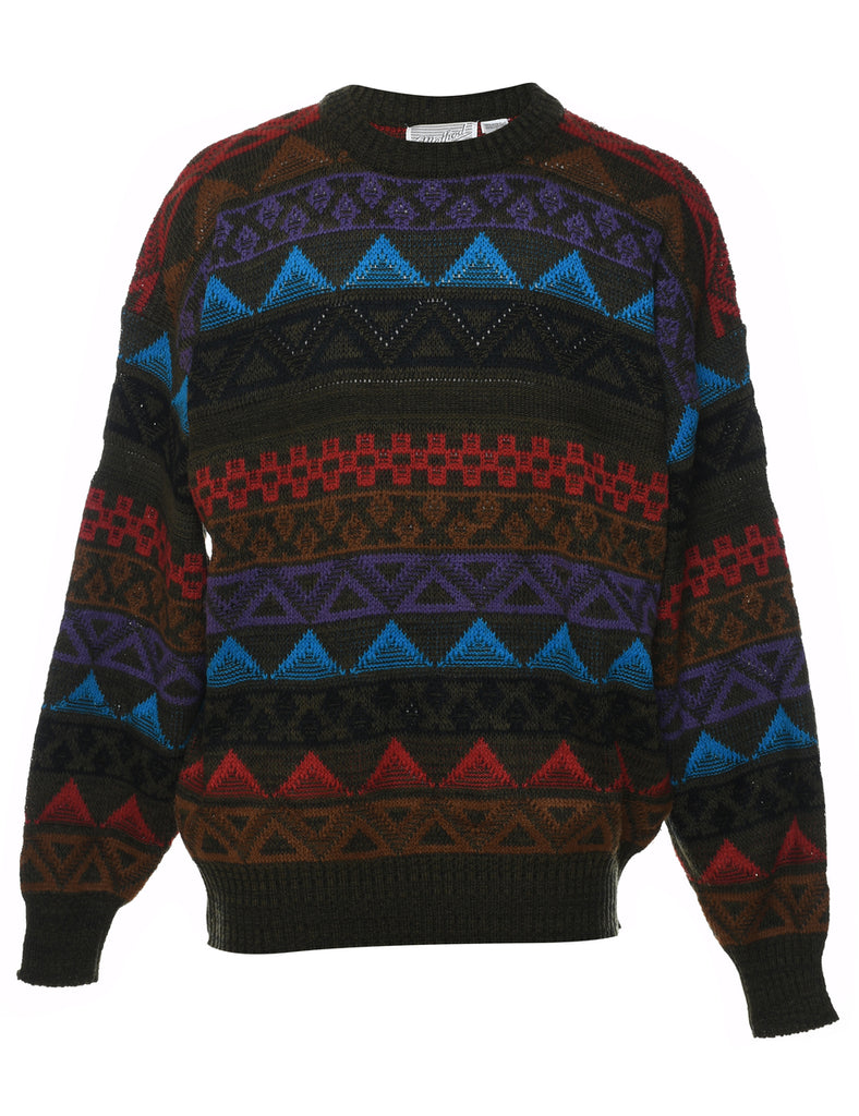 Geometric Pattern Jumper - L