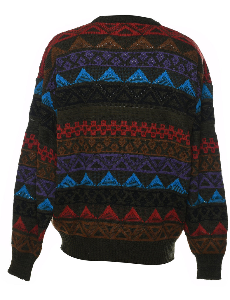 Geometric Pattern Jumper - L