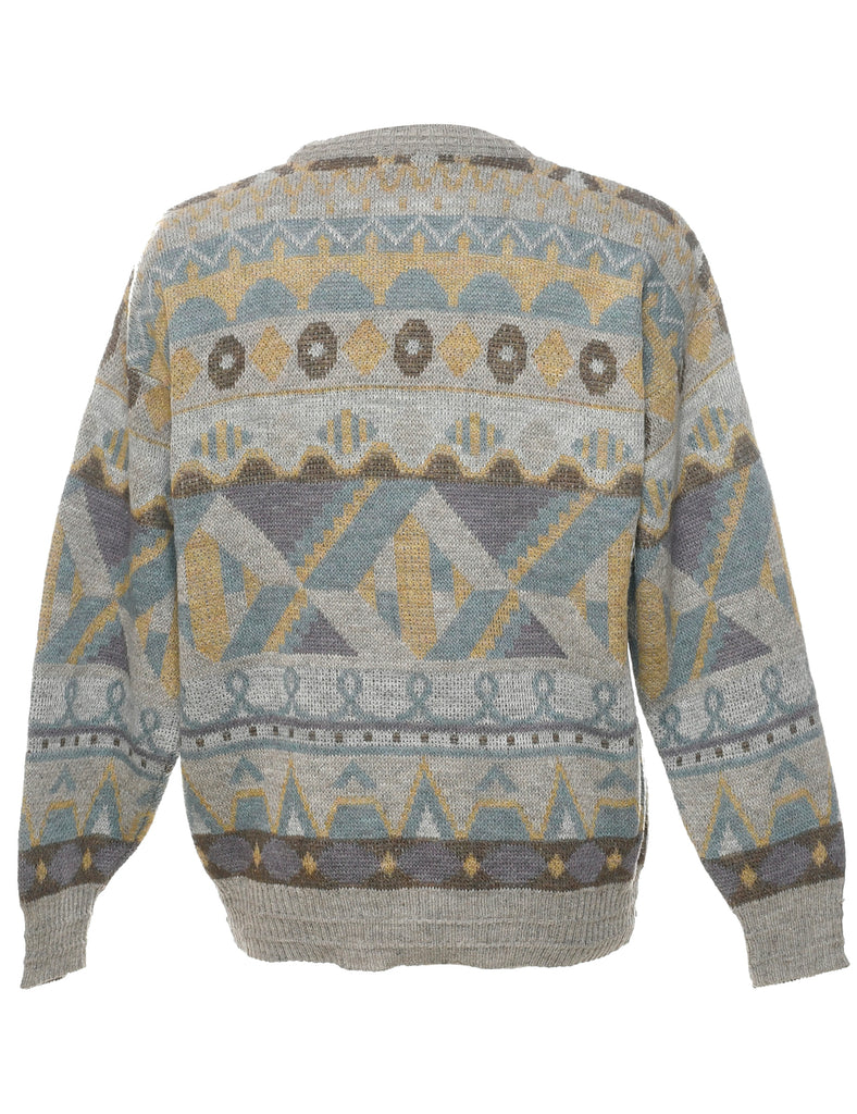 Geometric Pattern Jumper - M