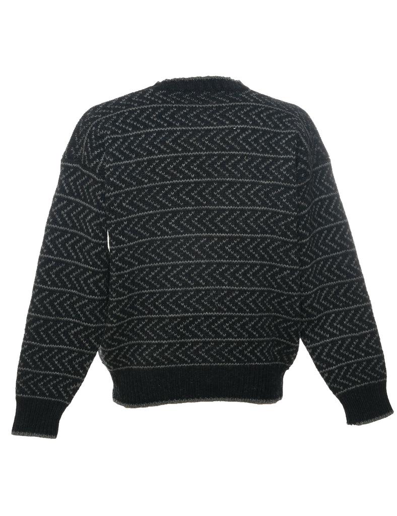 Geometric Pattern Jumper - L