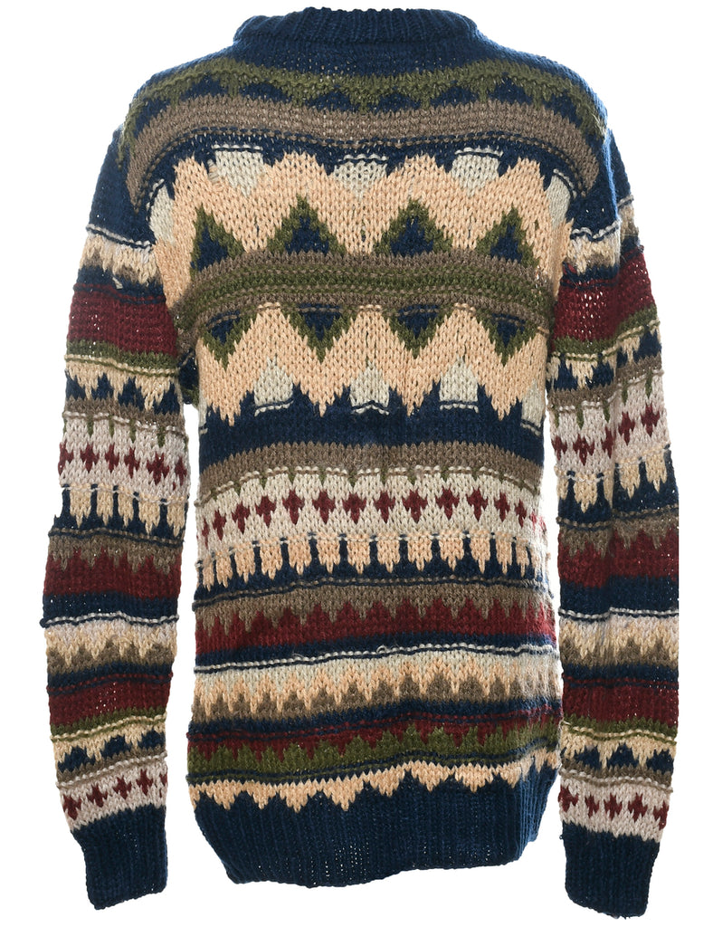 Geometric Pattern Jumper - M