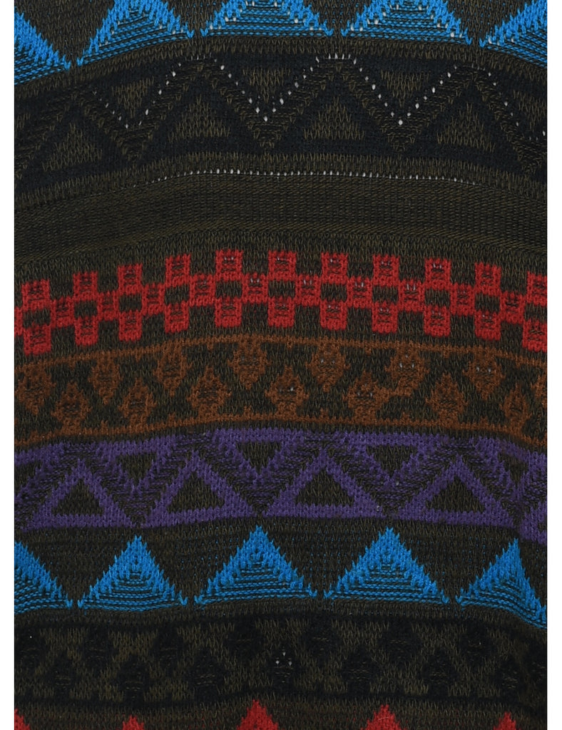 Geometric Pattern Jumper - L