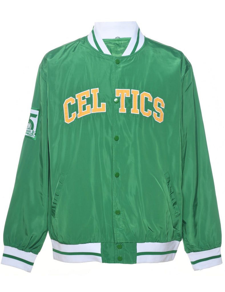 Green & Yellow Celtics Bomber Jacket - XL