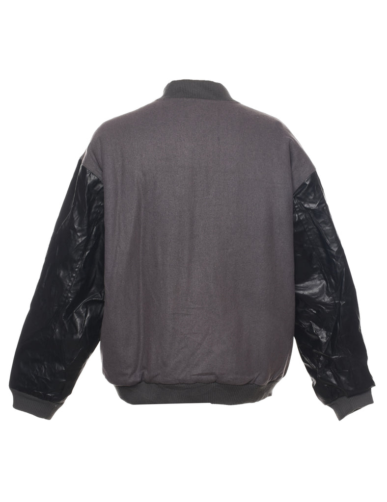 Grey Bomber Jacket - L