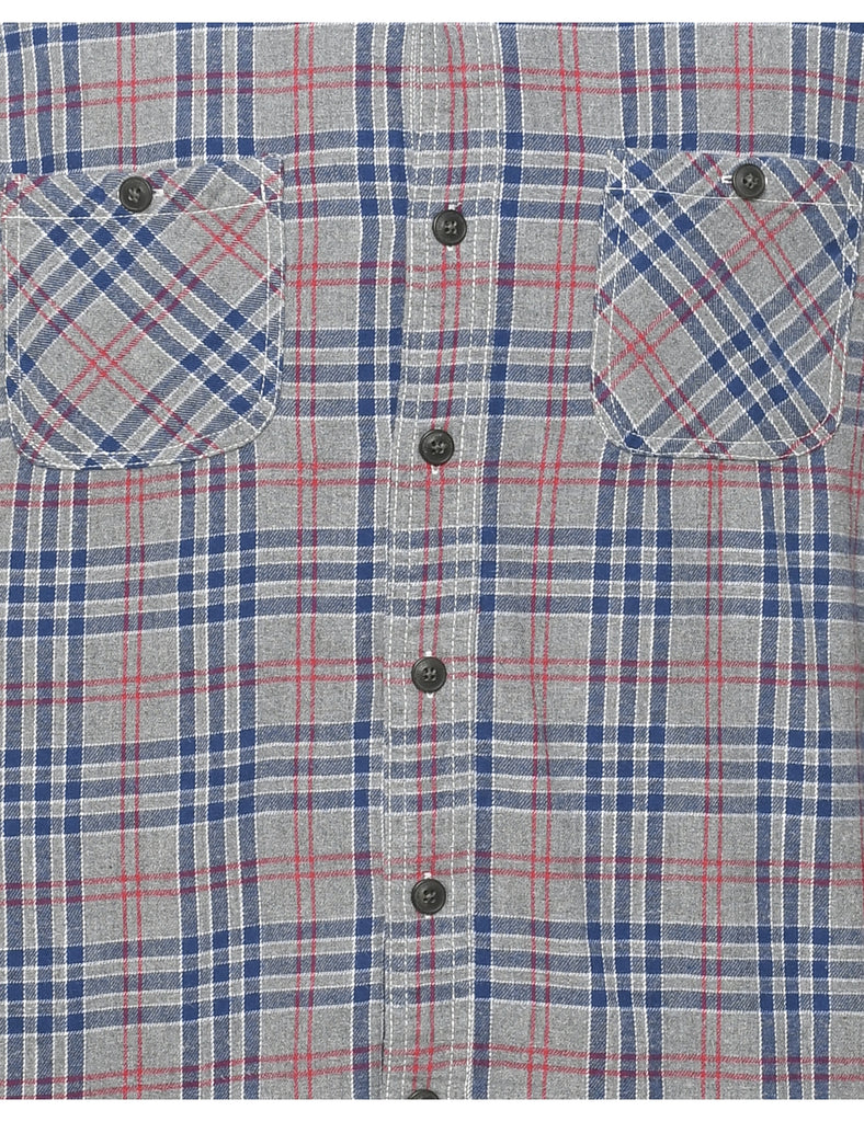 Grey Checked Shirt - L