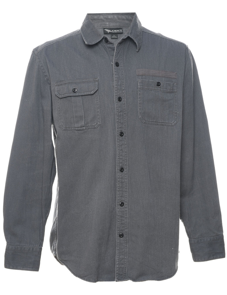 Grey Denim Shirt - L