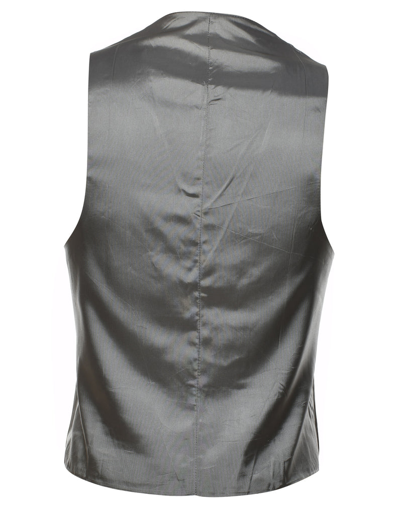 Grey Pinstriped Waistcoat - L