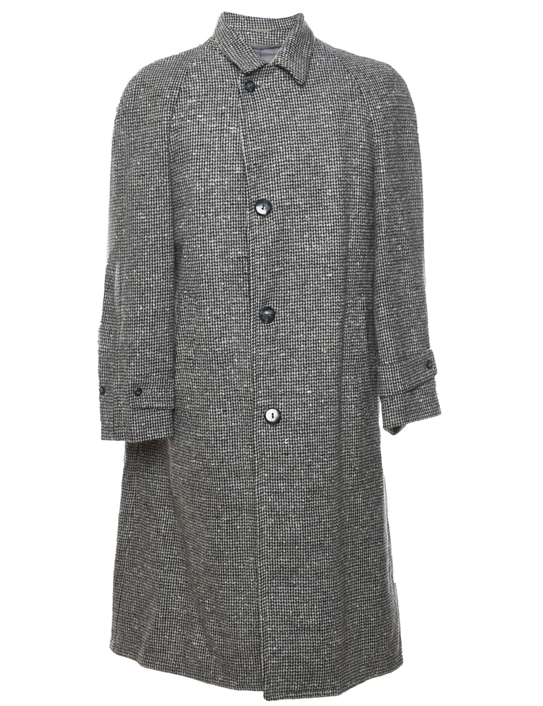 Grey Wool Coat - L