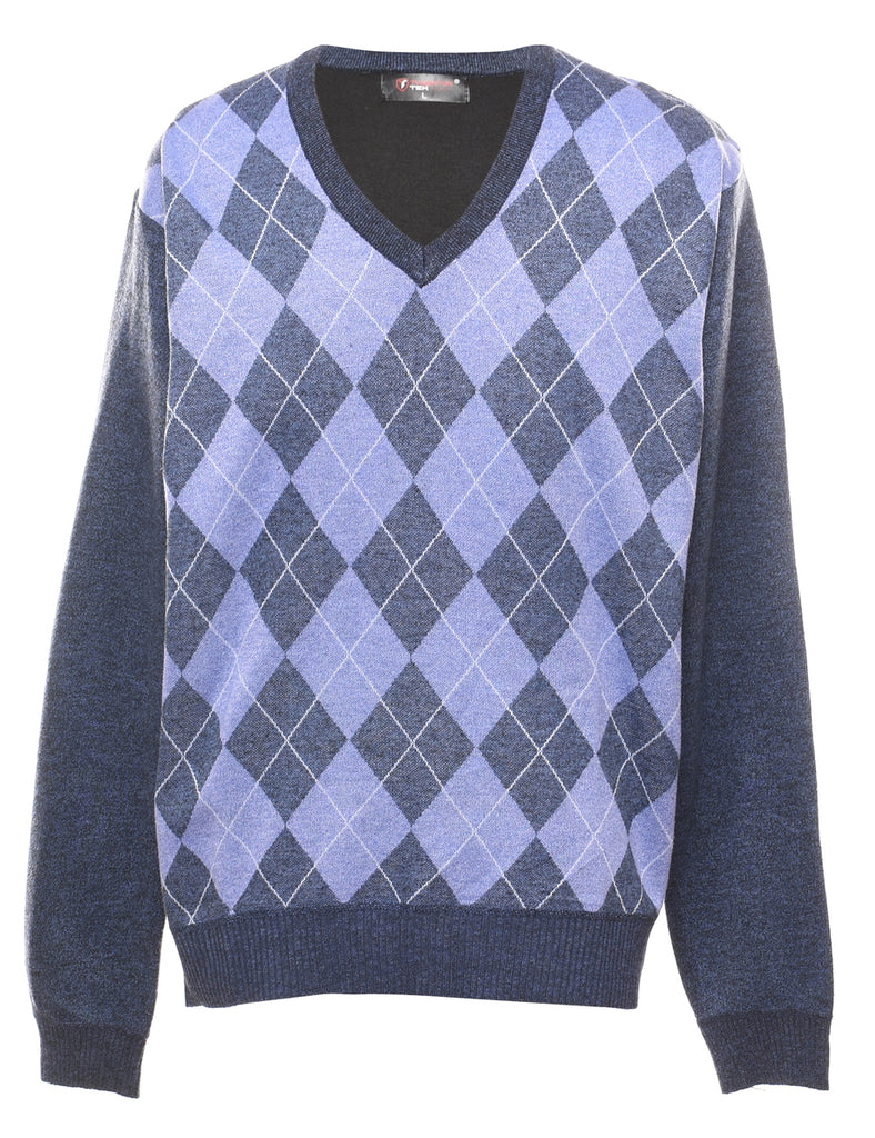 Harlequin Pattern Jumper - L