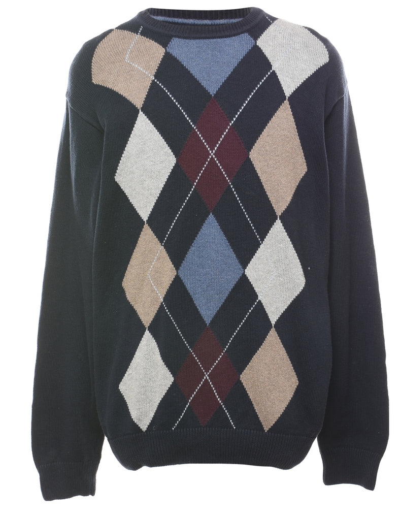 Harlequin Pattern Jumper - L