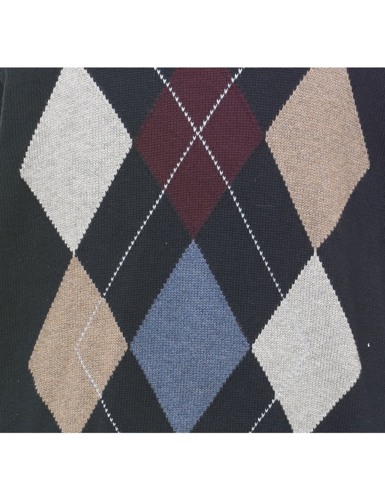 Harlequin Pattern Jumper - L