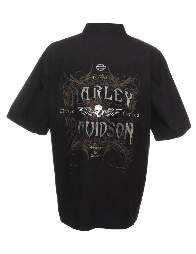 Harley Davidson Embroidered Smart Shirt - XL