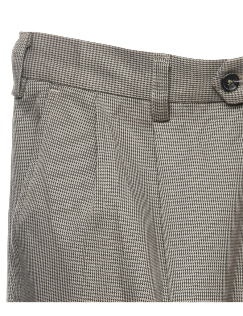 Izod Dark Grey Dogtooth Trousers - W33 L32