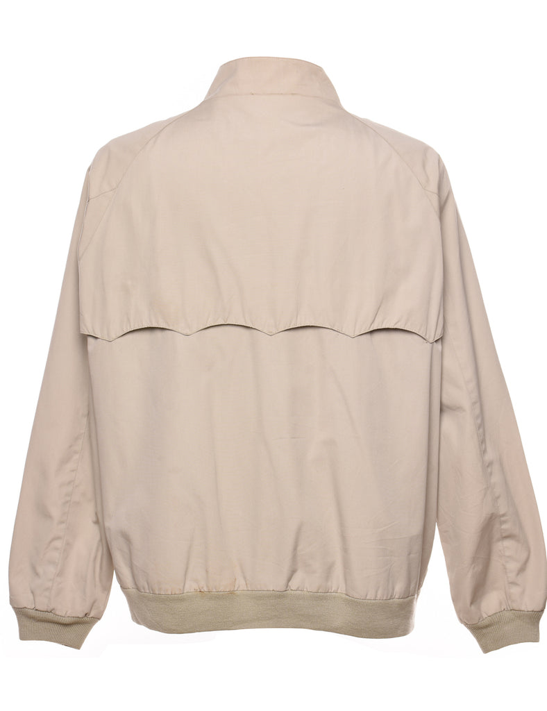 Izod Lacoste Beige Zip-Front Harrington Jacket - XL