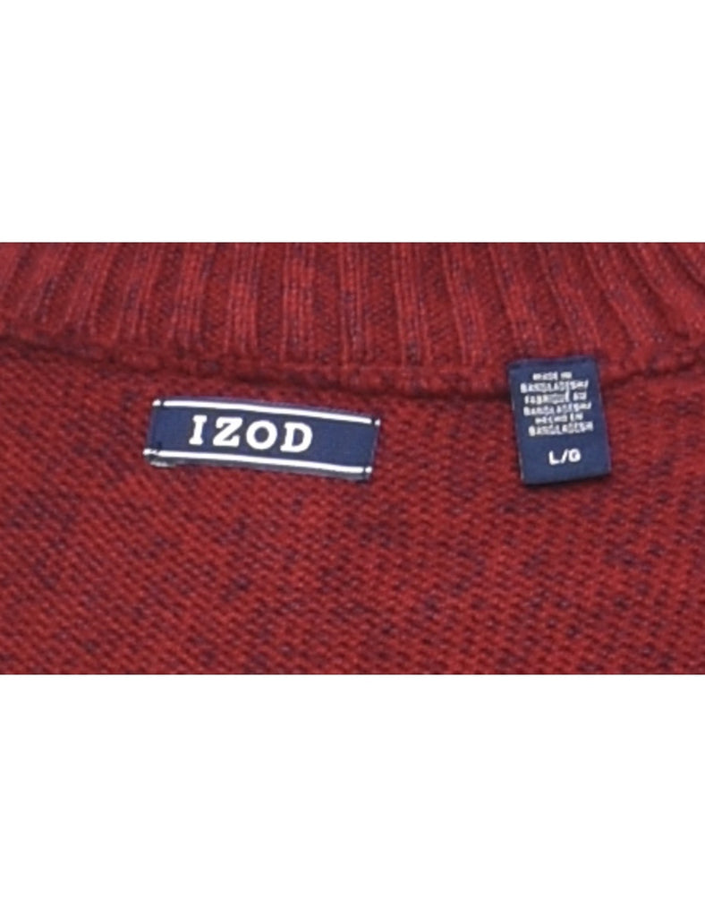 Izod Polo Neck Jumper - L