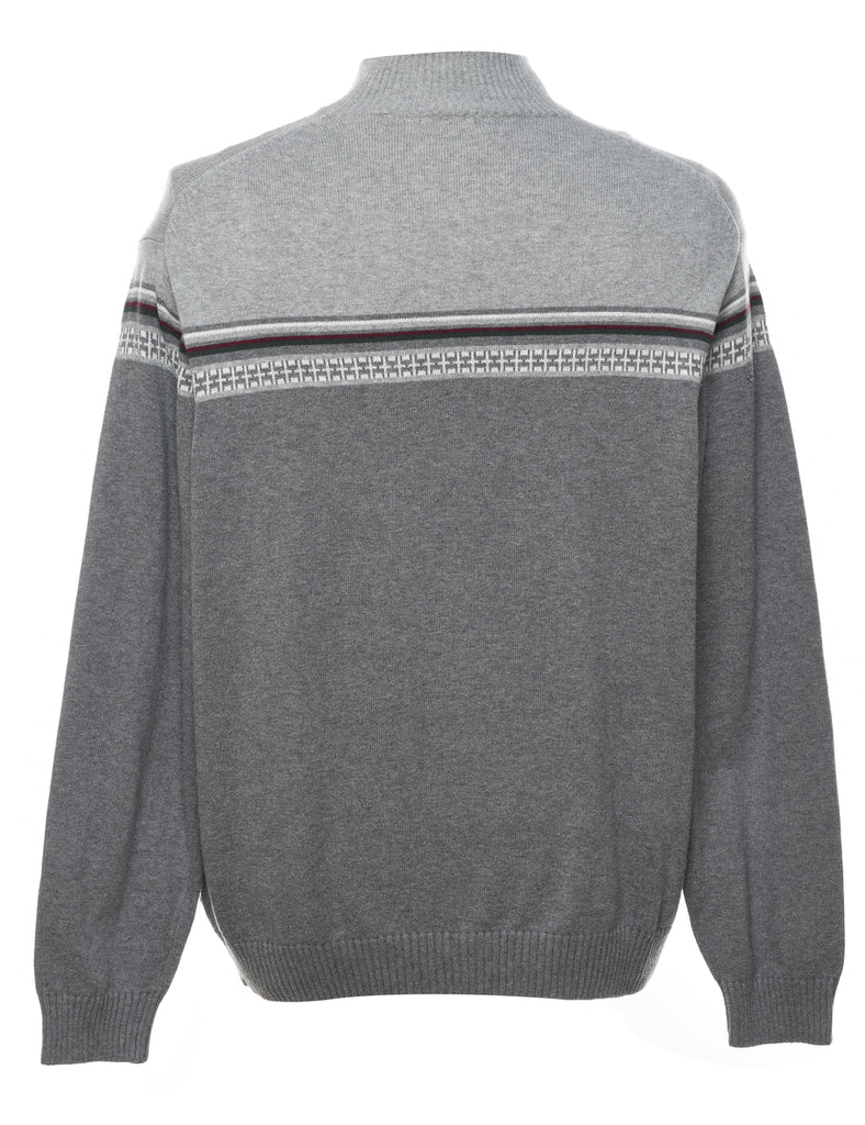 Izod Quarter Zip Nordic Jumper - L