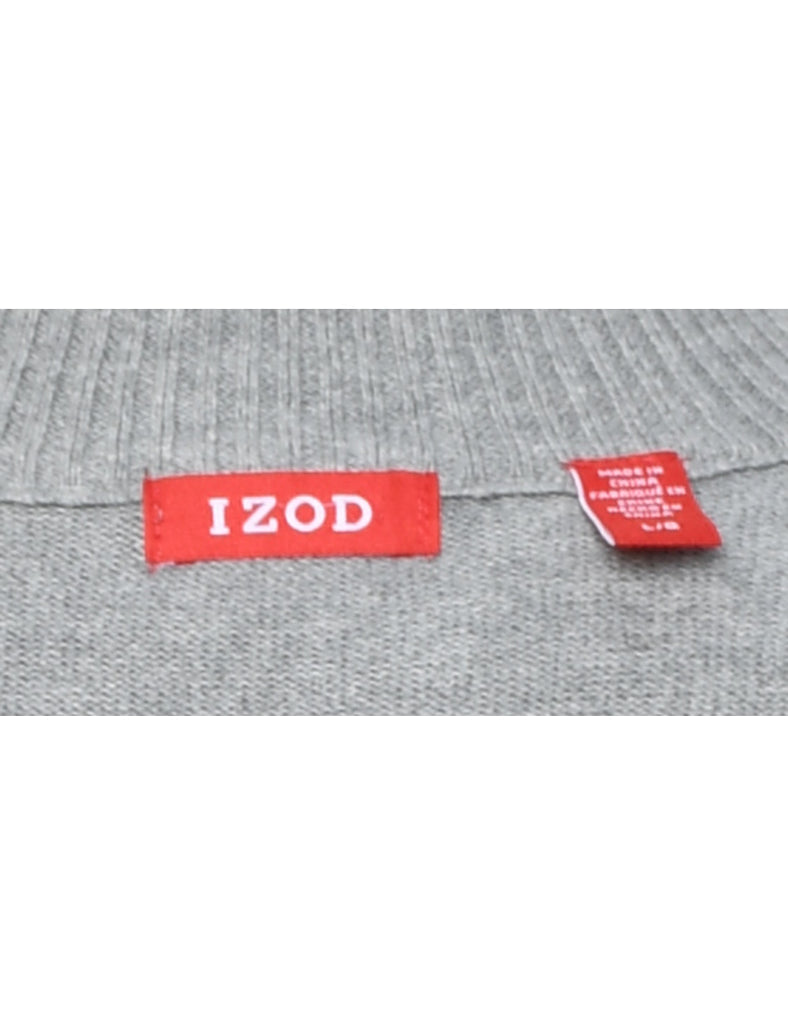 Izod Quarter Zip Nordic Jumper - L