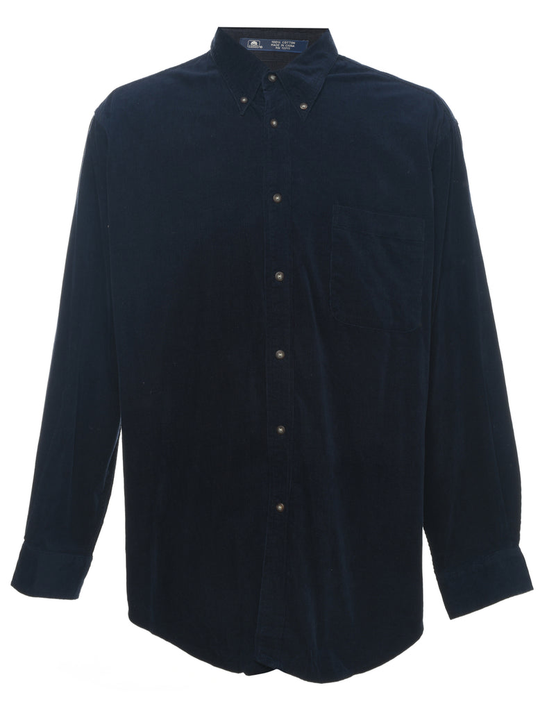 John Ashford Navy Corduroy Shirt - L