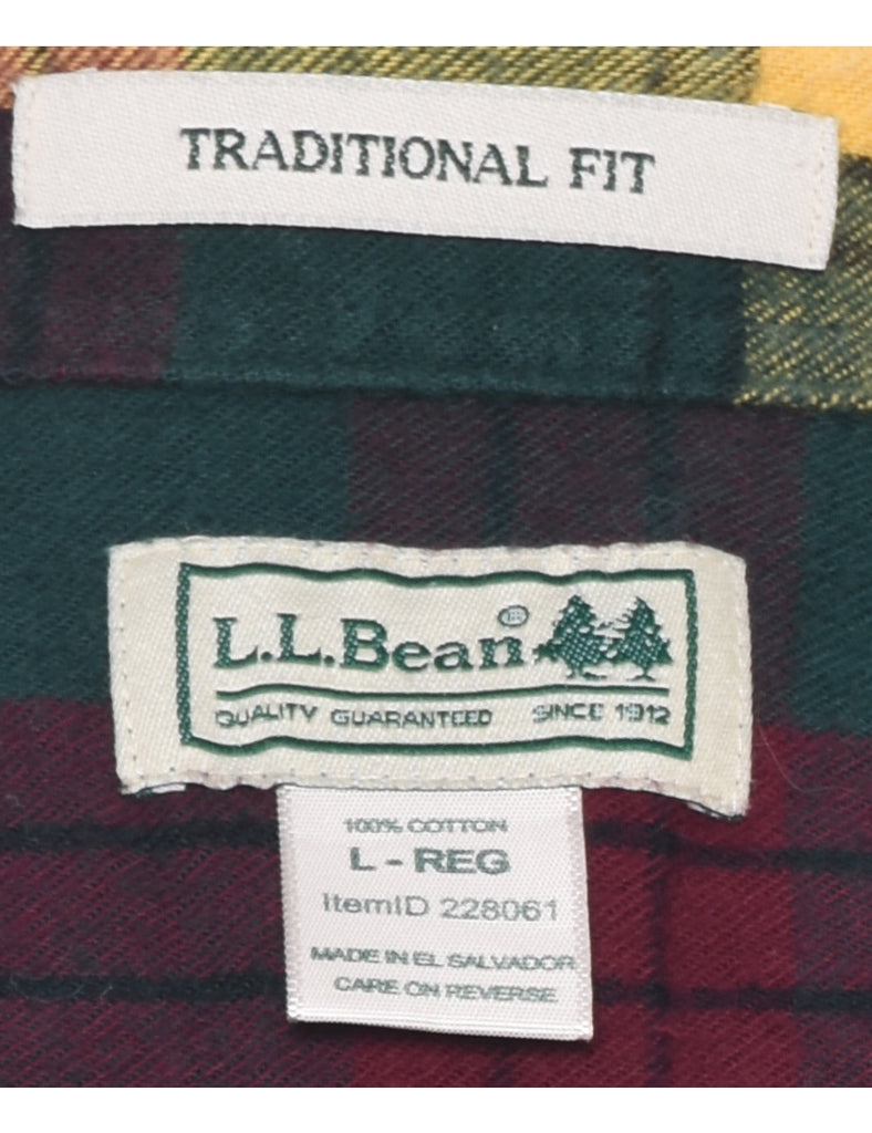 L.L. Bean Checked Shirt - L