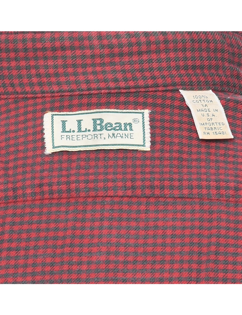 L.L. Bean Checked Shirt - M