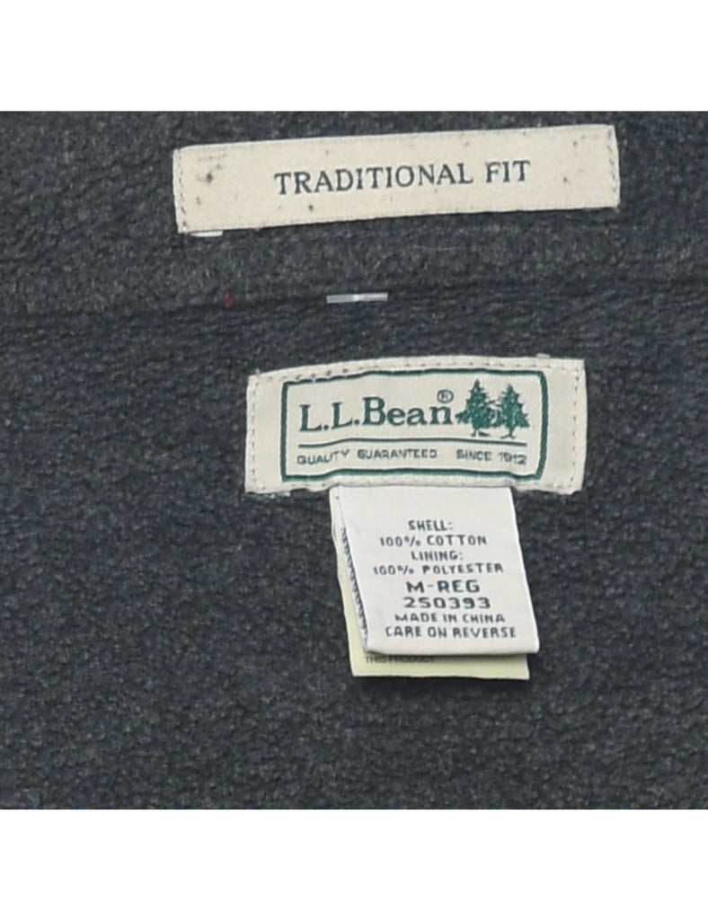 L.L. Bean Tartan Red & Black Shirt - M