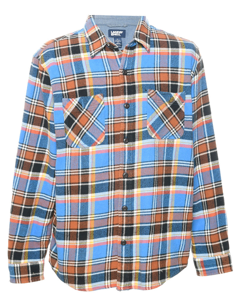 Land's End Checked Shirt - L