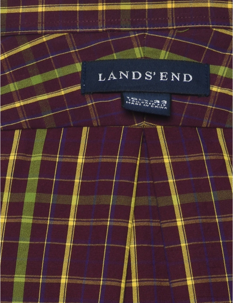 Land's End Checked Shirt - L