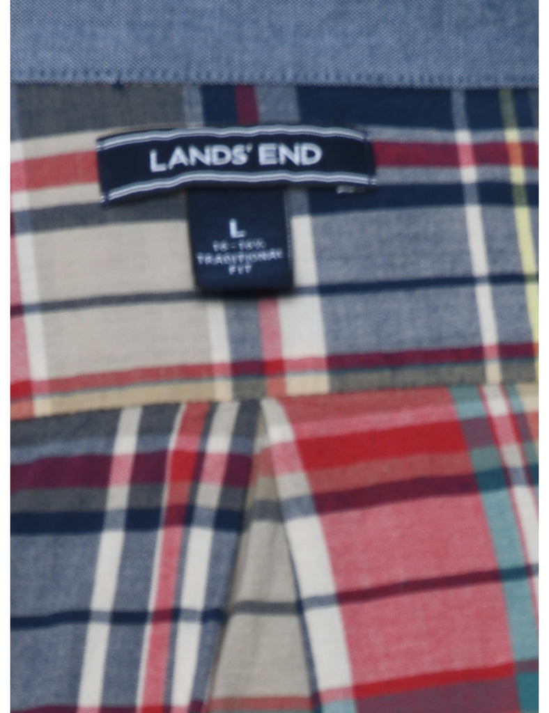 Land's End Checked Shirt - L