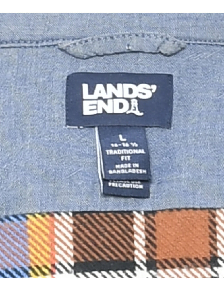 Land's End Checked Shirt - L