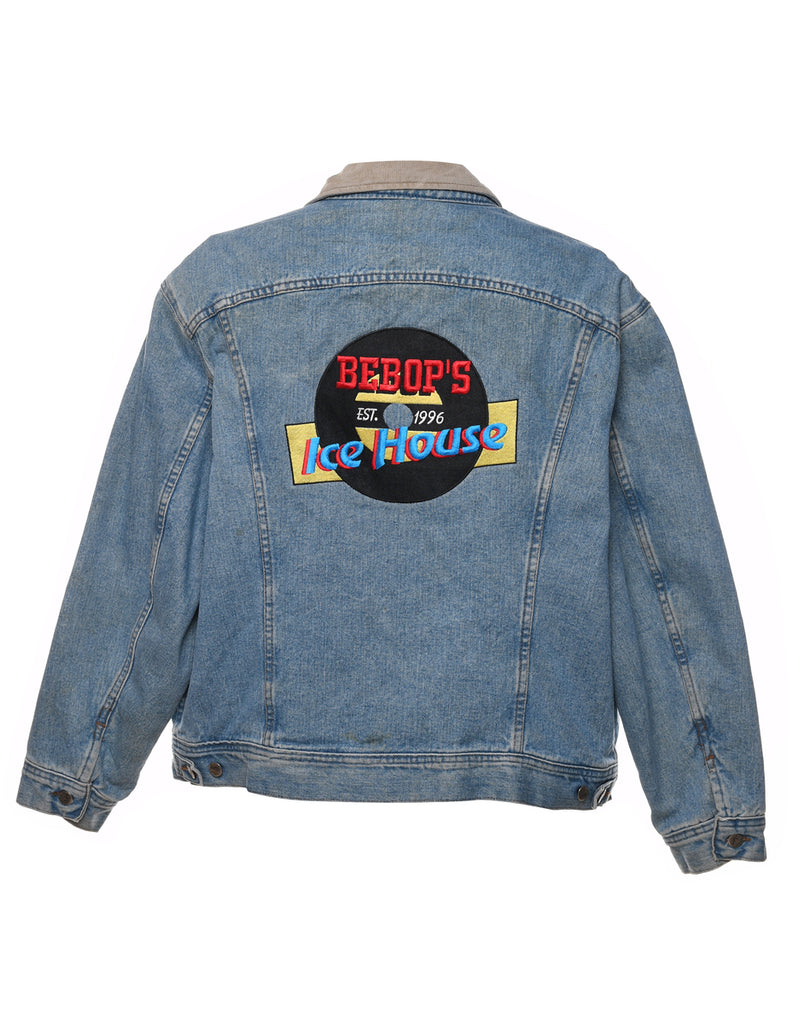 Lee Embroidered Faded Wash Denim Jacket - XL